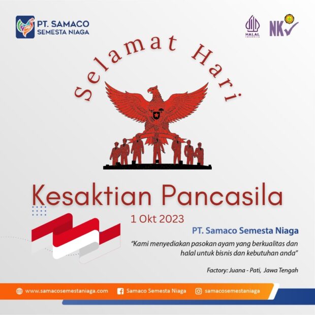 Selamat Hari Kesaktian Pancasila 2023, mari kita terus menjaga dan mempertahankan dasar negara kita!