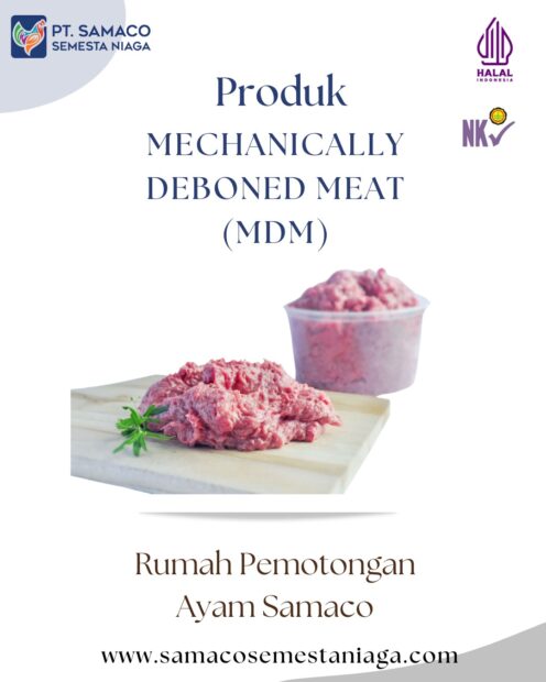 MDM / MECHANICALLY DEBONED MEAT PRODUK DARI RUMAH PEMOTONGAN AYAM SAMACO