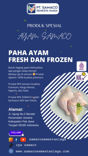 Produk Spesial Samaco – Paha Ayam Fresh dan Frozen