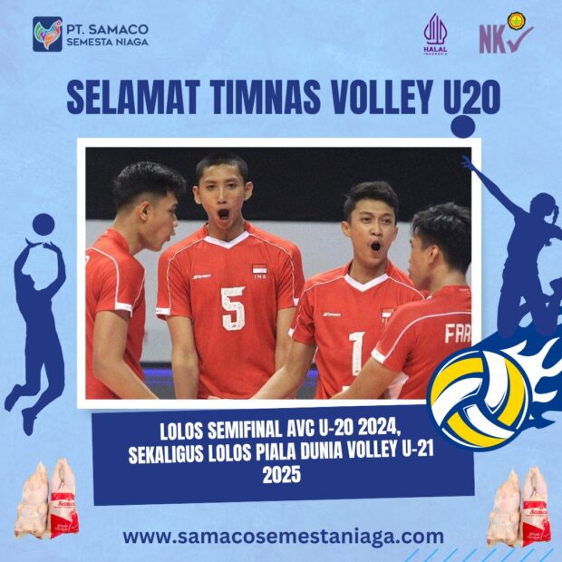 Selamat Untuk Tim Bola Volley U-20 Telah Lolos Semifinal AVC-20 2024