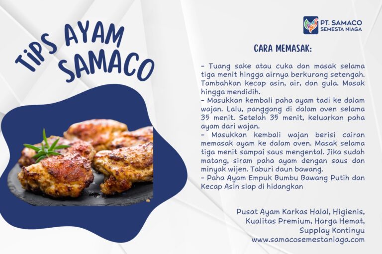 Kreasi Masakan Paha Ayam Empuk Bumbu Bawang Putih da Kecap Asin