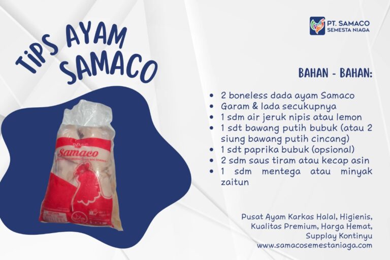 TIPS AYAM SAMACO - KREASI MASAKAN STEAK DENGAN BONELESS DADA