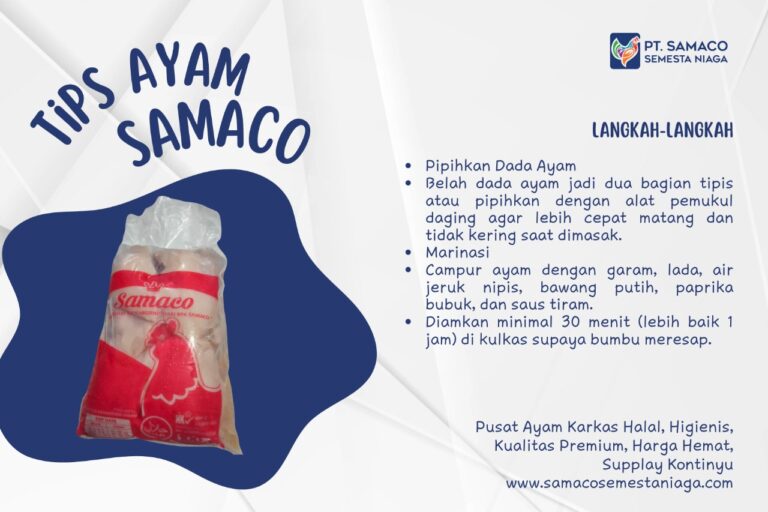 TIPS AYAM SAMACO - KREASI MASAKAN STEAK DENGAN BONELESS DADA