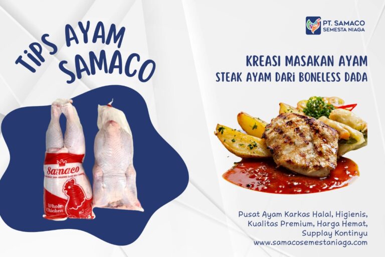 TIPS AYAM SAMACO - KREASI MASAKAN STEAK DENGAN BONELESS DADA