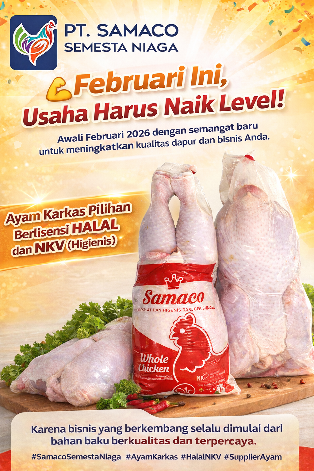 supplier ayam karkas berkualitas, PT Samaco Semesta Niaga