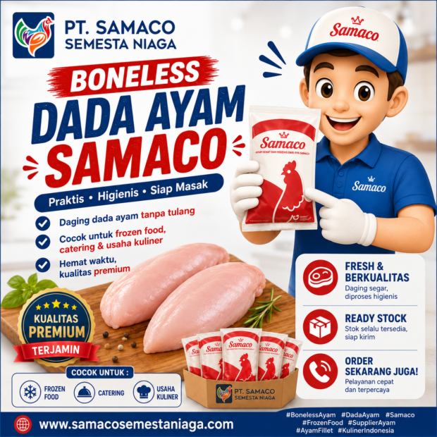 Boneless Dada Ayam Samaco – Praktis, Higienis, dan Siap Masak untuk Usaha Kuliner Dari Juwana Pati Untuk Indonesia